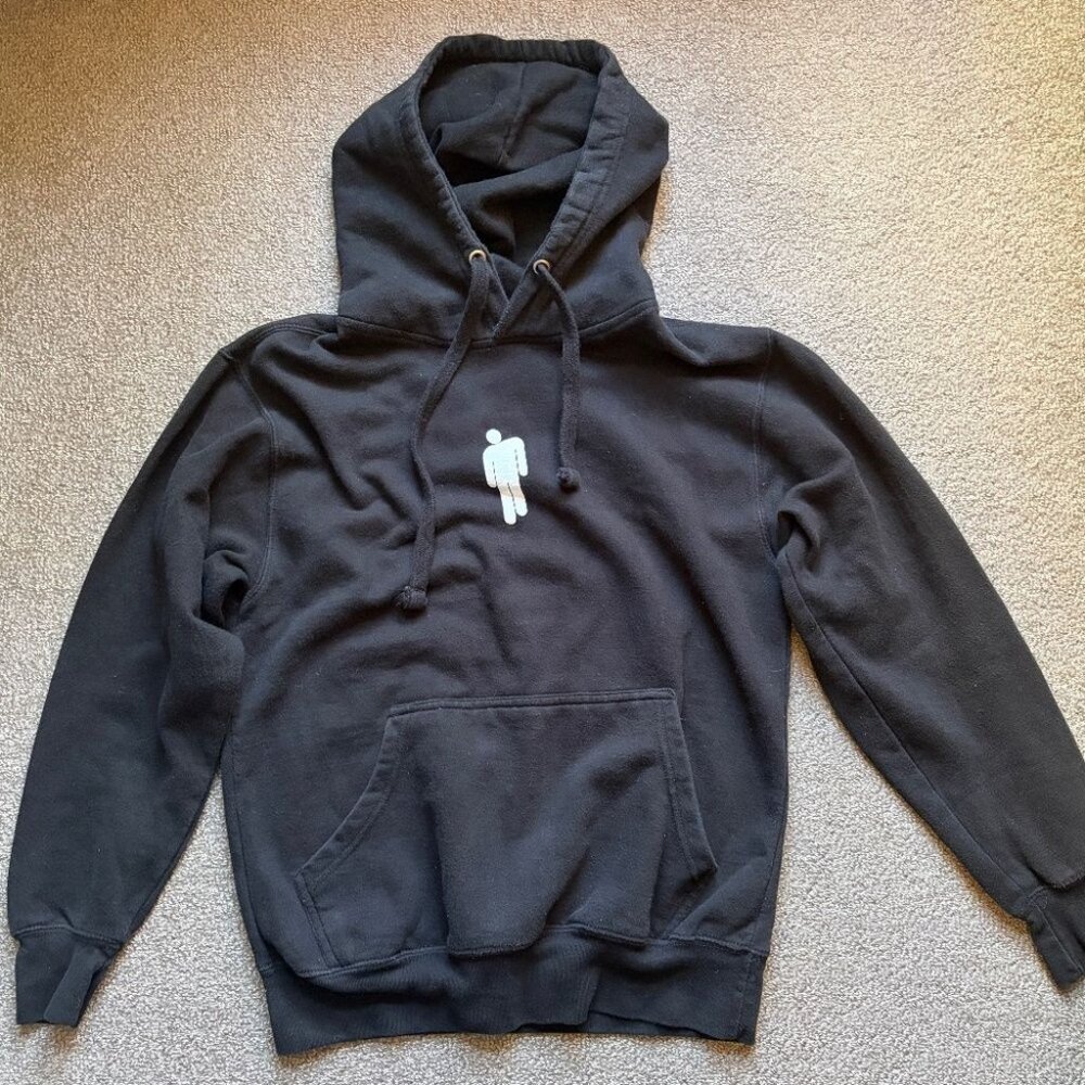 Billie Eilish Blohsh Tour Hoodie Sweatshirt Black White Unisex Licensed Merch XS